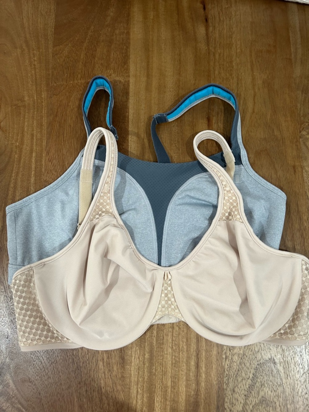 Champion Gray Sports & Bali Underwire Bra Set of 2